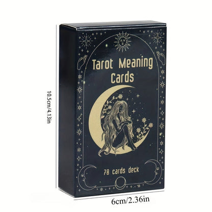 Oracle Cards Tarot Deck – Original Meaning Card Game for Divination Parties & Casual Play, Exquisite Design Desktop Card Game, Gift for Valentine's Day Birthday Christmas Party