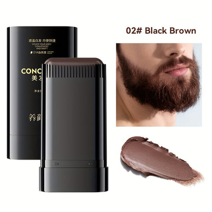 Instant Gray Root Concealer Hair Color Stick – Waterproof Sweatproof Non-Clumping Long-Lasting Formula with Built-in Comb Applicator, Black Dark Brown & Brown Shades for Men & Women