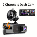 Dash Cam for Car FHD1080P 2 Channels Camera 360 Dash Cam Car DVR 170° Large Wide Angle Car Recorder Super Night Vision Loop Recording G-Sensor Tachograph Dashboard Camera