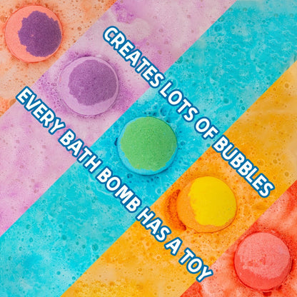 Ocean Bath Bombs Gift Set 20pcs Sea Themed Fizzy Bath Salt Balls Fun Treasure Shapes Colorful Scented Spa Bombs for Women Girls Kids Birthday Christmas Easter Holiday Variety Pack