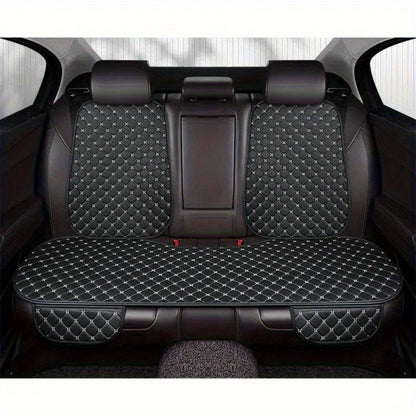 Car Back Seat Protector Waterproof, Universal Fit Anti-Stain Splash Guard Seat Cover for Car Interior, Durable Easy-Clean Rear Seat Cushion Liner in Black & Red