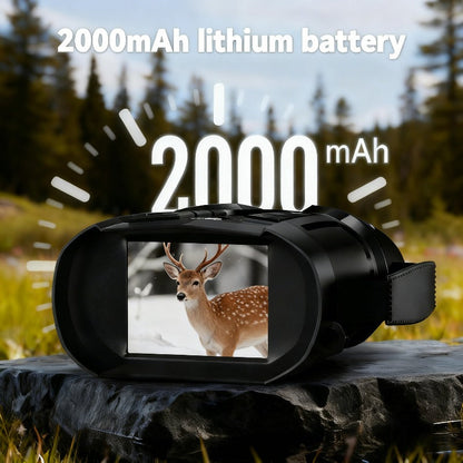 Night Vision Goggles 2K Ultra HD – 5W IR Binoculars with 2.8" IPS Screen, 10X Optical Zoom, 2600ft Range & 2000mAh Rechargeable Battery | Hunting, Camping, Security & Surveillance