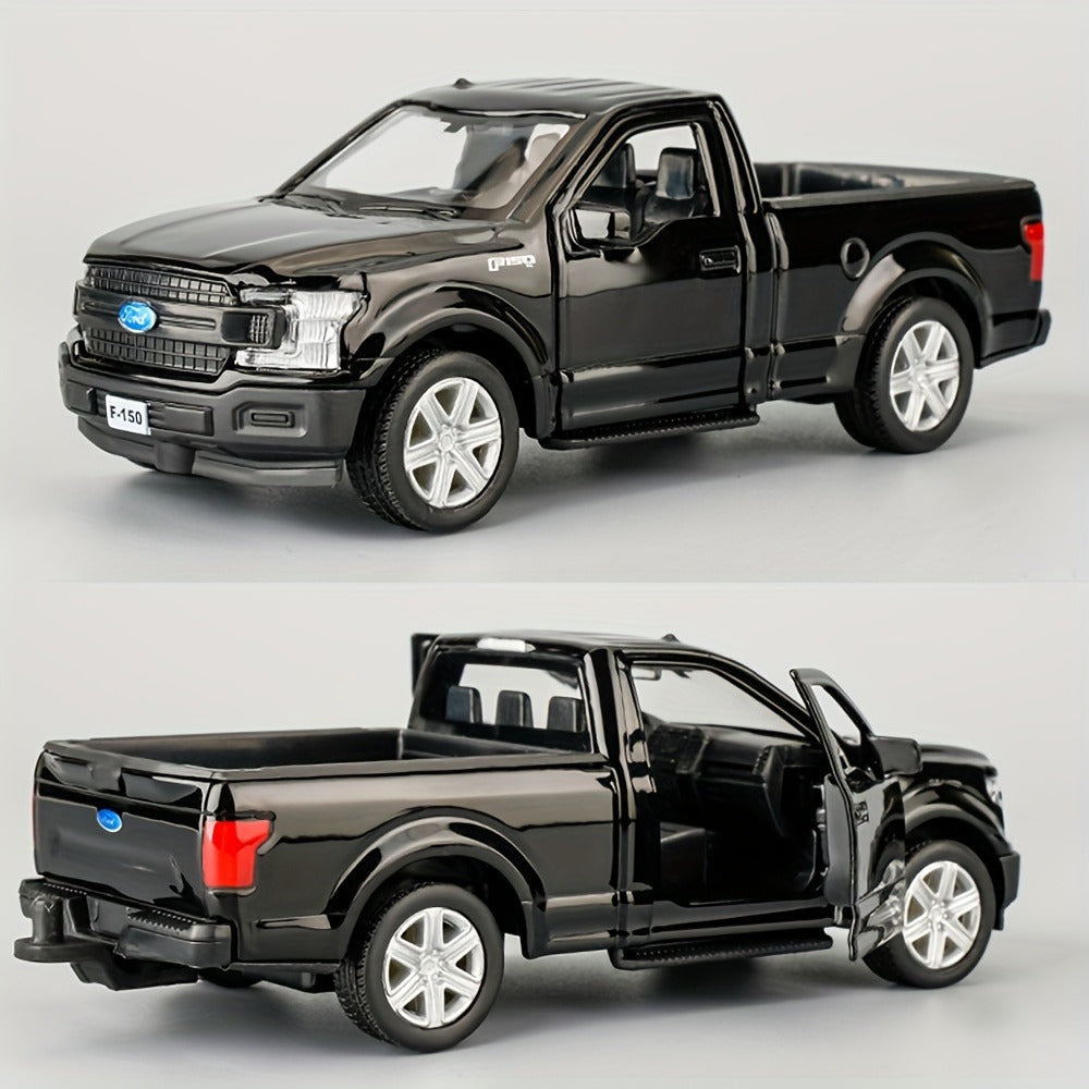 RMZCity 1:36 Scale Zinc Alloy Pull Back Car with Horse Trailer & Horse Vehicle – Openable Doors Diecast Toy Set for Kids & Adults, Birthday Christmas Gift (4 Models)