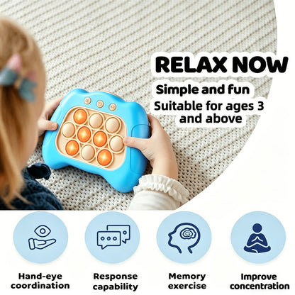 Handheld Electronic Fidget Game – Smart Interactive Touch-Activated Puzzle Toy, Portable Stress-Relief Memory Game Device for Kids Teens & Adults, Fun Creative Gift for Birthdays & Celebrations