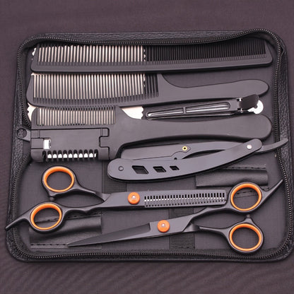 Professional Hair Cutting Scissors & Thinning Shears Set 6.0 Inch - 4CR Stainless Steel 62HRC, 20-30% Thinning Rate, Hairdressing Comb & Razor Included, Salon & Home Use for Stylists