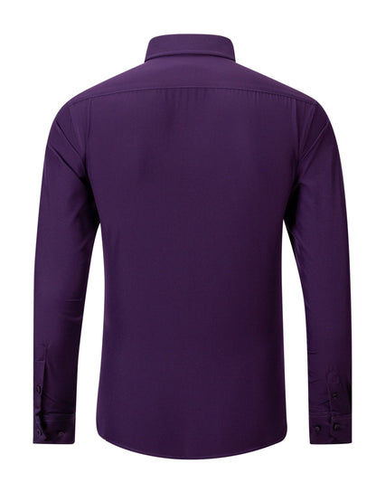 Men's Solid Color Shirt - Long Sleeve 574949