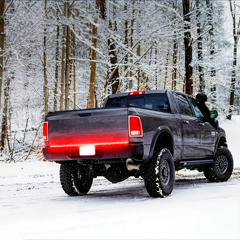 60 Inch Arrow LED Tailgate Light Strip for Trucks - Super Bright White & Amber Light, 12V DC, Easy to Install, Vehicle Use, Without Battery