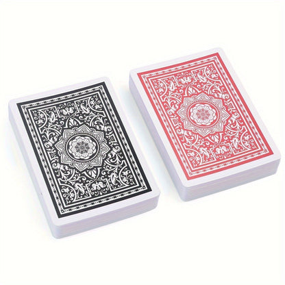 Jumbo Index Playing Cards 12 Decks (6 Red & 6 Black) – Large Print Poker Size Card Set for Texas Hold'em Blackjack Euchre Bridge Family Game Night Party & Senior Players