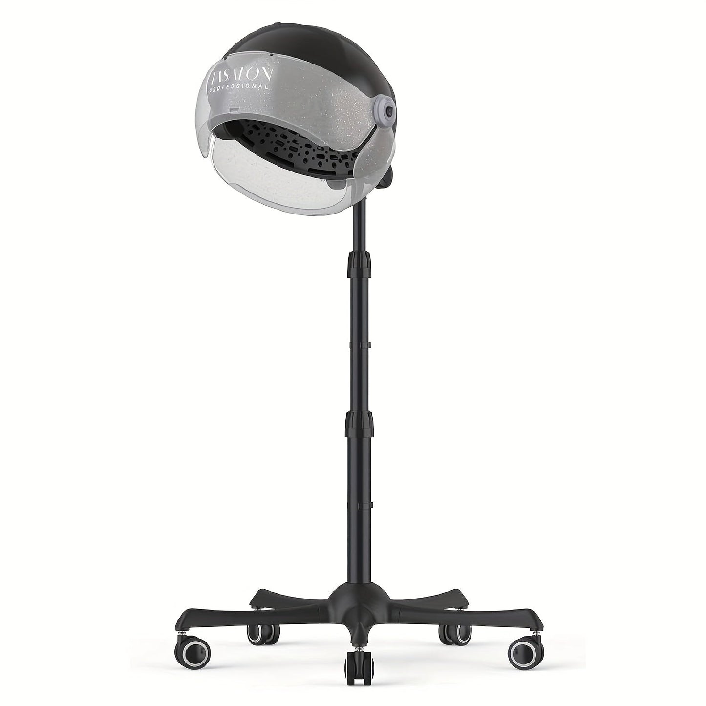 Hooded Hair Dryer 1875W Ionic Standing Bonnet Dryer on Wheels — 3 Heat Settings, Height Adjustable 30–55", 9ft Cord, Hands-Free Sit-Under Salon Dryer for Natural Hair, Deep Conditioning & Roller Sets