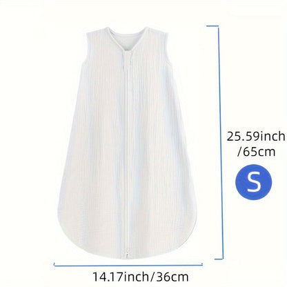 Baby Sleep Sack - Muslin 2-Way Zip Wearable Blanket