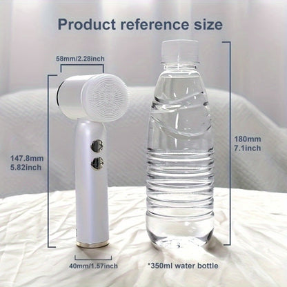 EMS Microcurrent Face Massager Skin Tightening Device V-Face Lifting Double Chin Reducer Neck Rejuvenation 6-in-1 Brush Heads 3-Speed USB Rechargeable Portable Beauty Tool for Women