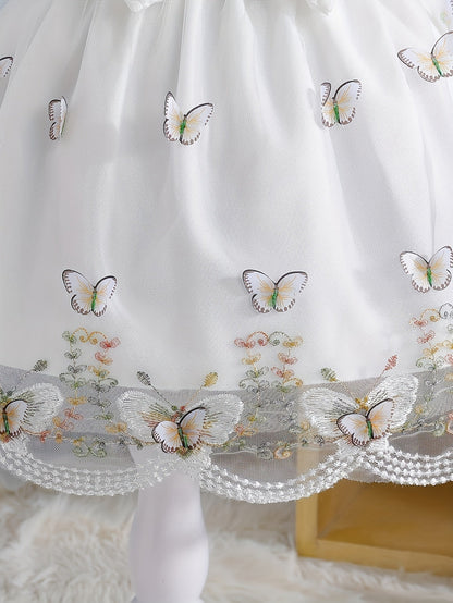 Girls' Bow Detail Dress - Summer