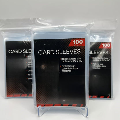 Soft Penny Sleeves 500 Pack – 5 Packs of 100 Clear Card Sleeves for Standard Size Trading Cards, Protective Sleeves for Pokemon, Baseball, Sports, MTG & Game Cards, Bulk Value Set for Collectors