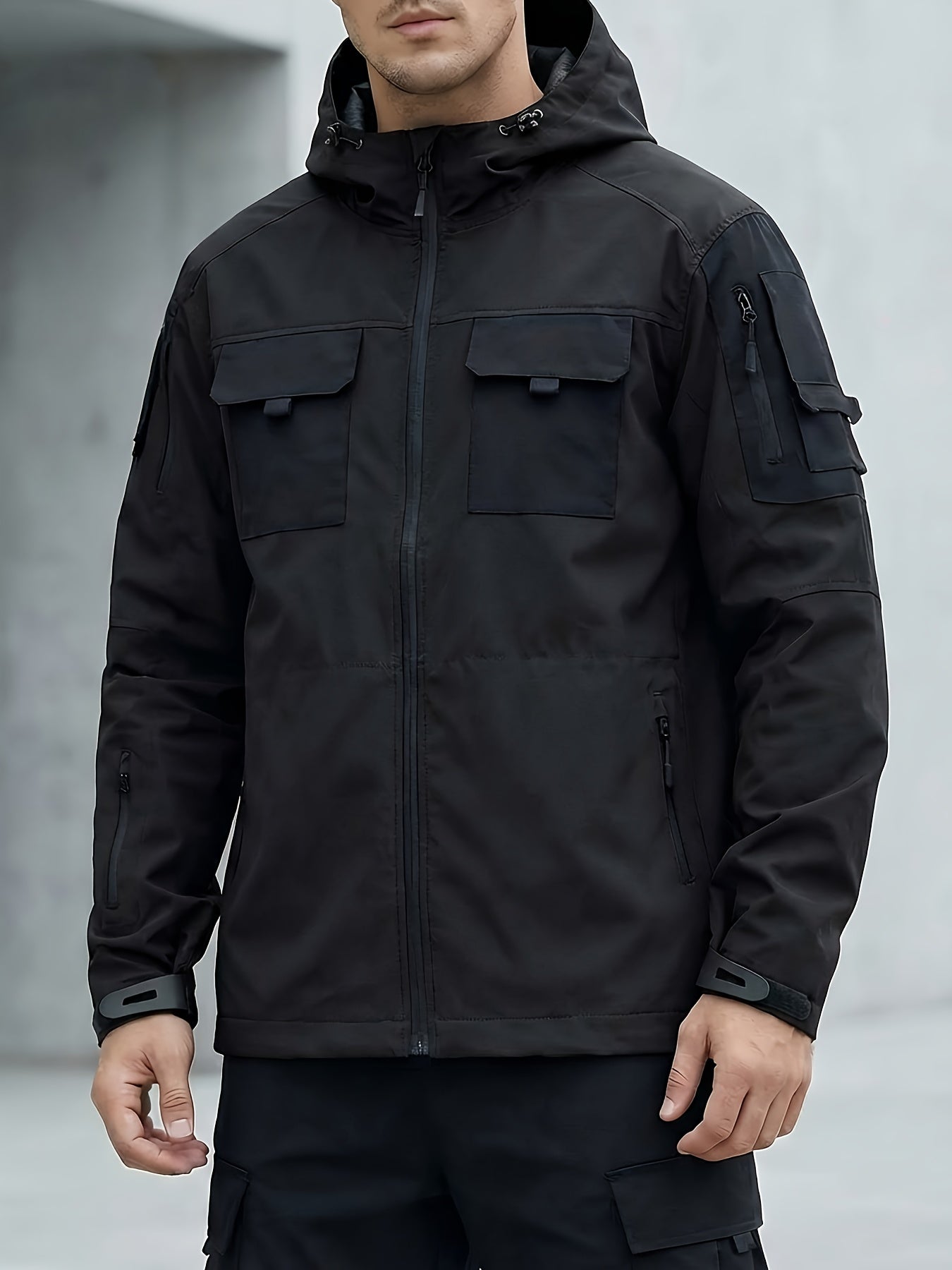 Men's Windproof Zip-Up Coat Everyday 997