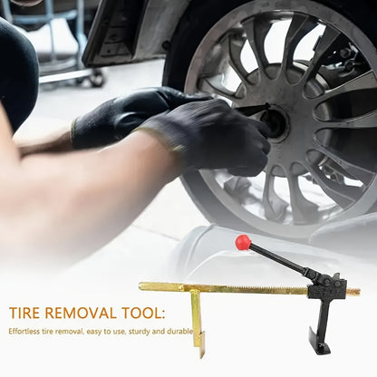 Heavy-Duty Manual Tire Changing Tool, Durable High-Strength Steel Multi-Purpose, Easy-to-Use for Tubeless Tires, Efficient Tire Removal and Installation, 1 pc