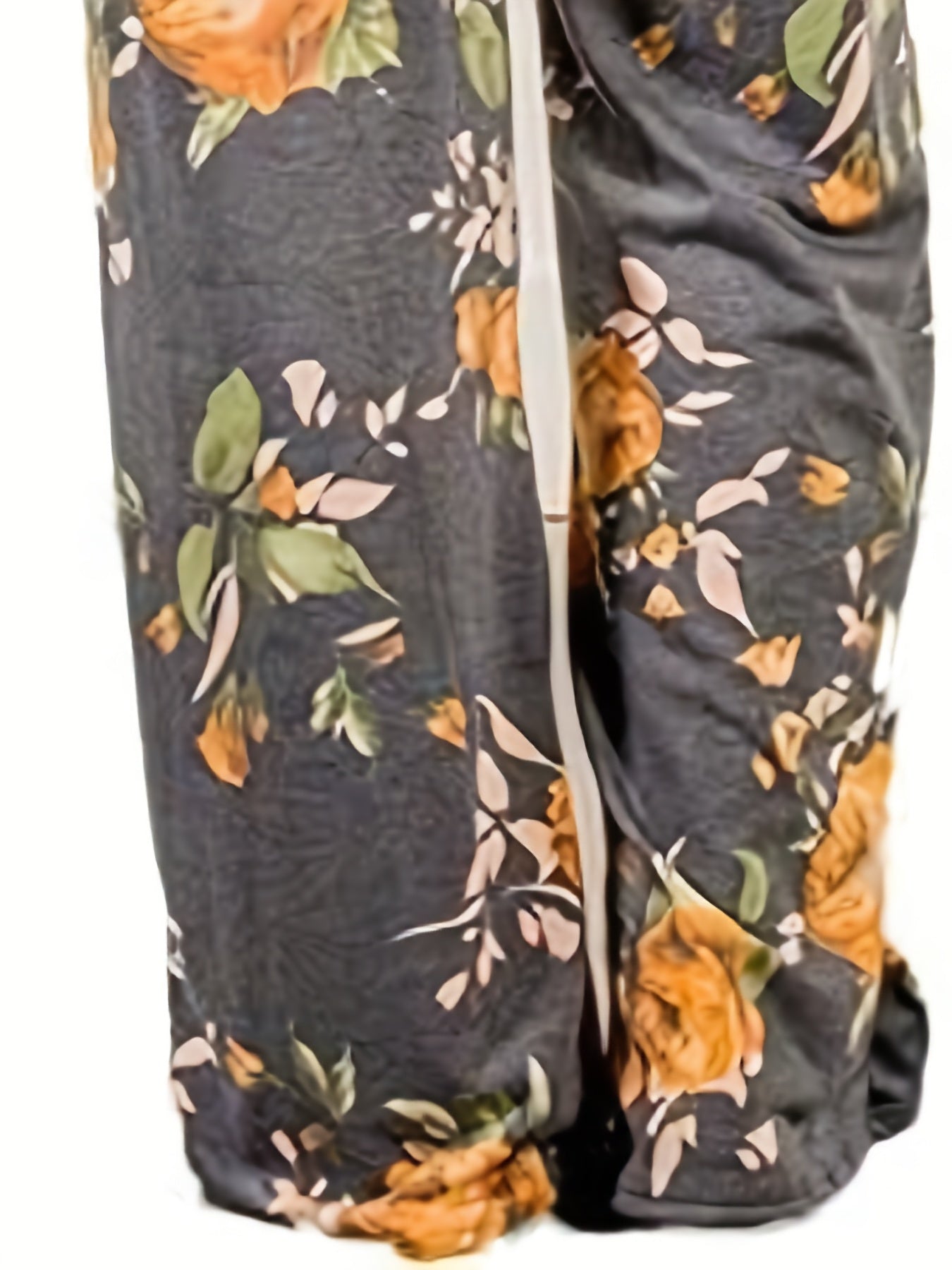 Women's Wide Leg Pants - Drawstring Waist Style 436581