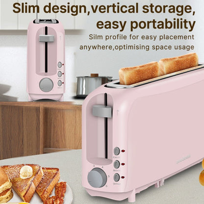 2 Slice Slim Toaster with 6 Shade Settings, Cancel Reheat Defrost Functions, Removable Crumb Tray – Compact 750W Bread Toaster for Kitchen Counter, Fits Bread Waffle Bagel