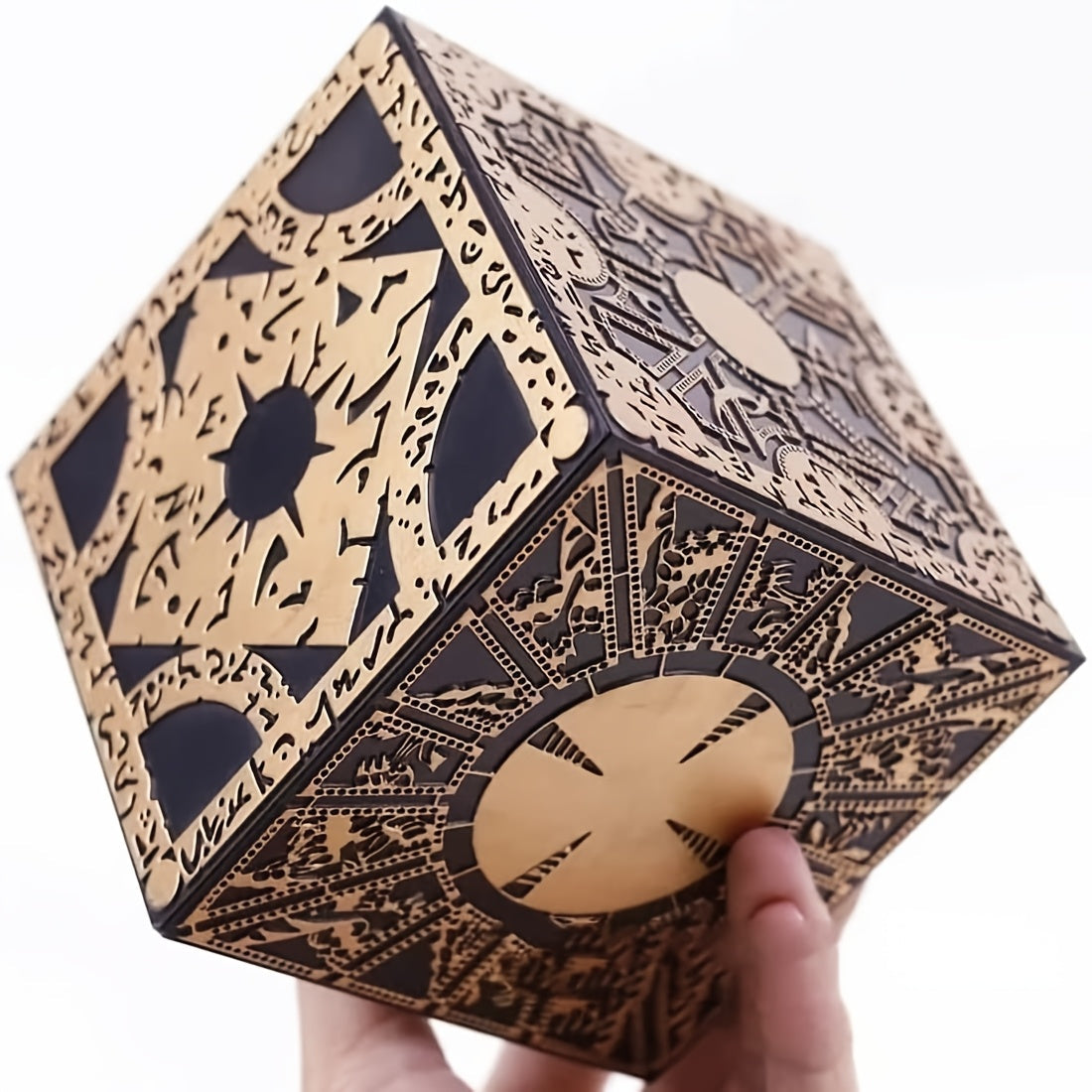 Lament Configuration Puzzle Box Cube – Functional Detachable Deformation Lock Box with Display Base, Brain Teaser Desk Decor, Unique Gift for Adults Horror Fans Christmas Halloween Birthday