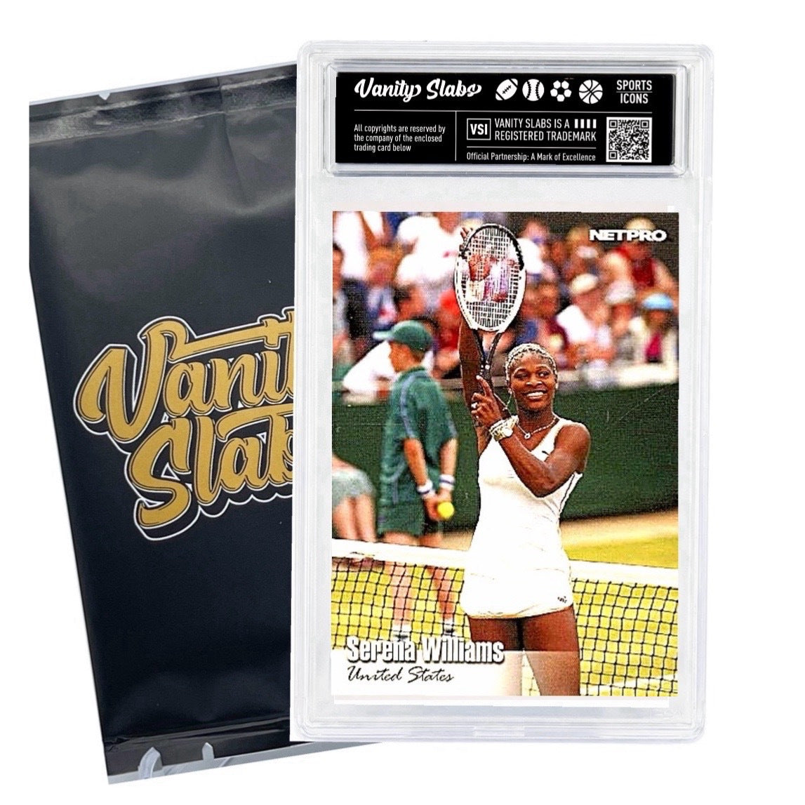 Trading Card Display Slab by Vanity Slabs – Crystal Clear 35pt Card Case + Free Random Trading Card, Fits Pokemon Panini Topps Baseball Basketball, Collector Gift for Kids & Hobbyists