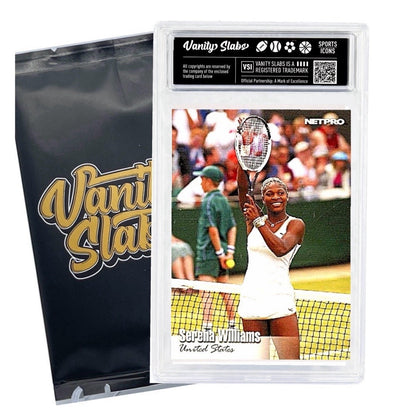 Trading Card Display Slab by Vanity Slabs – Crystal Clear 35pt Card Case + Free Random Trading Card, Fits Pokemon Panini Topps Baseball Basketball, Collector Gift for Kids & Hobbyists