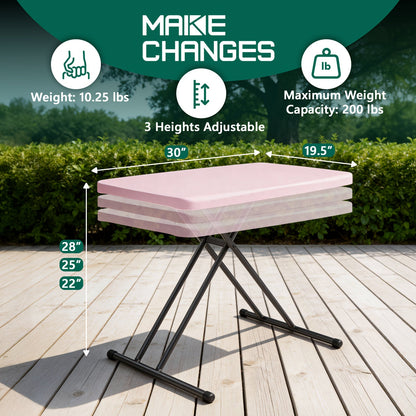 Foldable Outdoor Dining and Utility Table 4ft 6ft Multi-Purpose Folding Desk for Camping Backyard Weddings Living Room Card Games Study Home Office