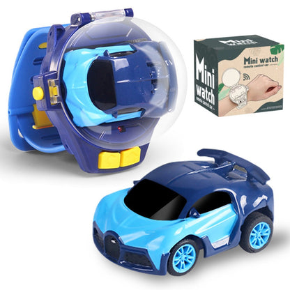 Watch Remote Control Car for Kids Mini Alloy Electric RC Racing Car with Wearable Wrist Watch Controller – Cool Unique Birthday Christmas Halloween Gift for Boys Girls Ages 4+, Blue Pink Indoor Toy Car