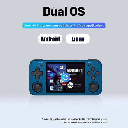 Anbernic RG353M Retro Handheld Game Console - CNC Aluminum Alloy Dual OS Android Linux 3.5" IPS Touchscreen HDMI Hall Joystick 3500mAh Gaming Handheld