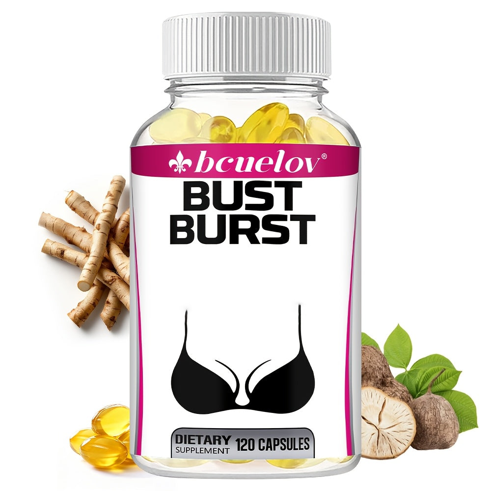 Pueraria Mirifica Breast Enhancement Capsules 120ct | Natural Phytoestrogen Formula for Women | Supports Bust Firmness, Hormonal Balance & Emotional Wellness | Daily Women's Health Supplement