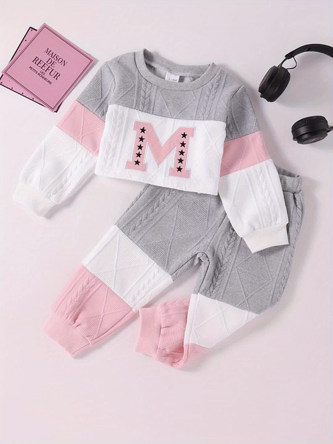 Baby Girl Graphic Outfit Set - Short Sleeve Winter