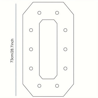 Giant LED Number Light 28.7 Inch Warm White – Illuminated Number Balloon Frame for Birthday Anniversary Graduation Party, PS Foam Board Digit Stand Photo Backdrop Decoration