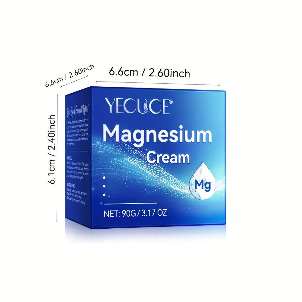 Magnesium Sleeping Cream 2-Pack 180g Each — Pure Magnesium Chloride Overnight Body Moisturizer, Alcohol-Free Dry Skin Relief Cream for Women & Men, All Skin Types