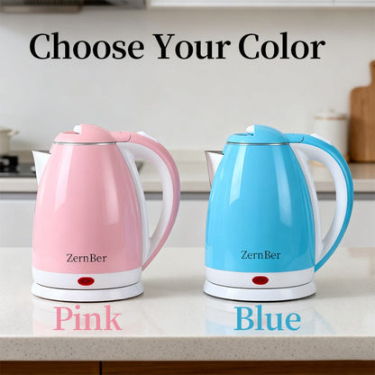 Electric Kettle 60oz 1000W with LED Indicator – Fast Boiling Hot Water Kettle with Heating Base, Auto Shut-Off & Boil-Dry Protection, Perfect for Coffee & Tea, Ideal Holiday Gift – Blue