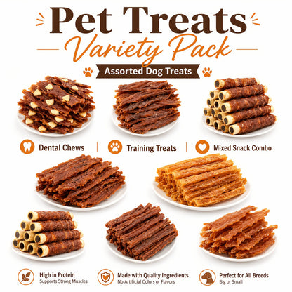 Duck Jerky Chicken Freeze-Dried Dog Treats Sharing Pack Soft Chewy Healthy Digestible Training Reward Snacks for Small Medium Large Dogs Beef Sausage