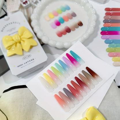 Gel Nail Polish Set 18 Colors Cloud Soufflé Patting Gel — High Saturation UV LED Soak-Off Autumn Winter Nail Art Kit for Women, Salon & Home DIY Manicure Professional Nail Enthusiasts