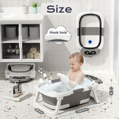 Baby Bathtub - Foldable Non-Slip Travel Soft