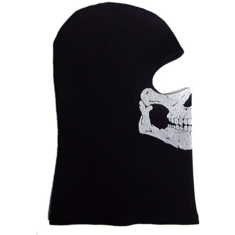 Balaclava Full Face Mask 2 Pack Skull Design – Breathable Full Face & Neck Coverage for Motorcycle Skiing Cycling Hiking Skateboarding Cosplay, Cold Weather Tactical Hood for Men Women