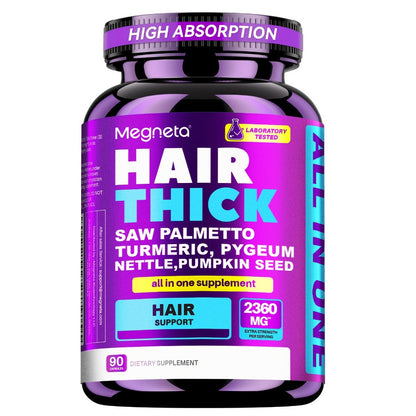 Hair Loss Supplement for Women 90 Capsules – Biotin, Collagen, Keratin, Saw Palmetto & Curcumin Multivitamin Formula for Hair Growth, Skin Radiance & Nail Strength – Gut-Friendly 1-Month Supply