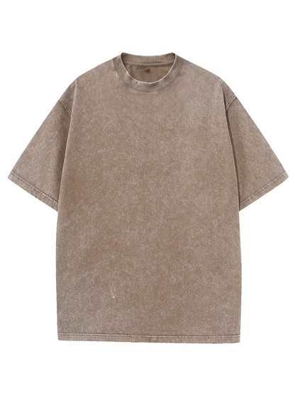 Men's Vintage T-Shirt - Round Neck Short Sleeve Everyday Style 935525