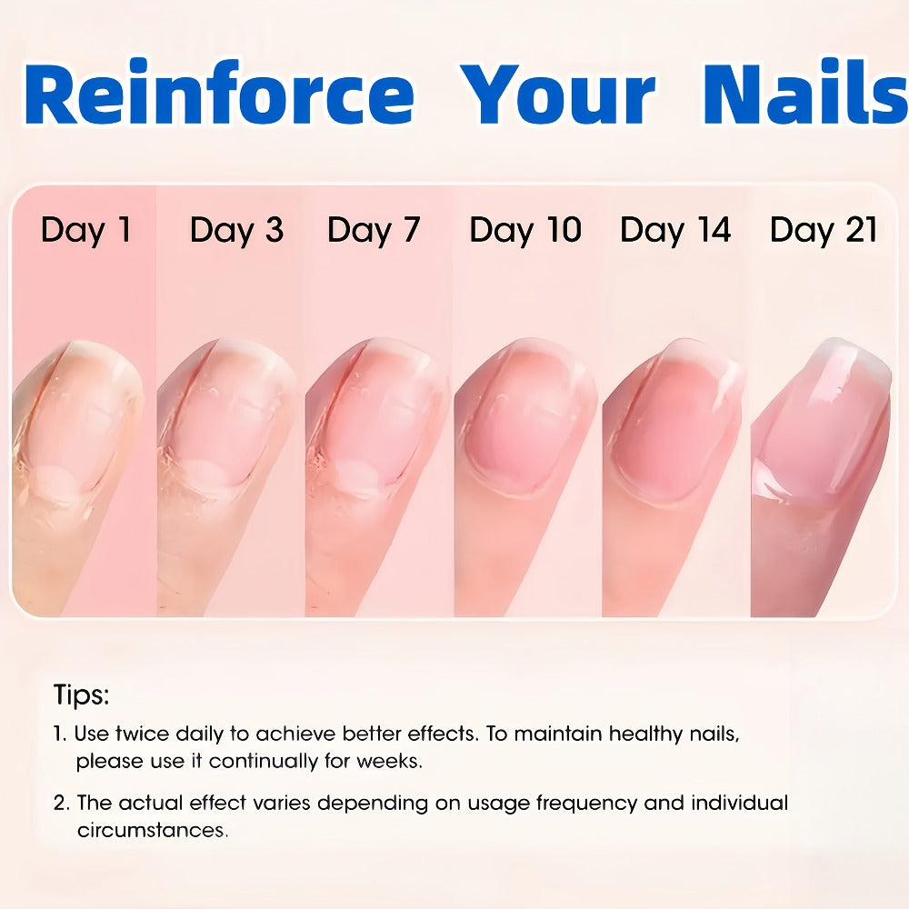 Colored Nail Hardener Set Pink White Yellow - Extra Strong Fast Drying Long Lasting 15ml Nail Strengthener for Weak Splitting Brittle Nails Base Coat Manicure Kit 2 Pack 6 Pack Women