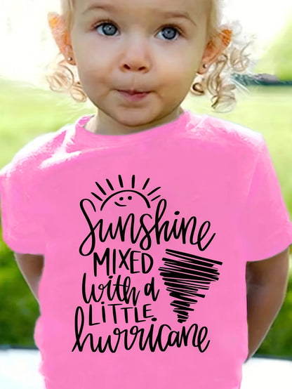 Girls' Casual T-Shirt - Short Sleeve Summer 0869