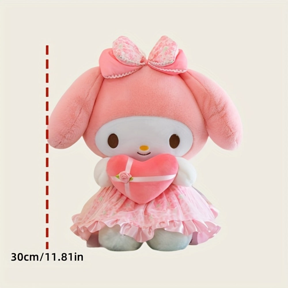 Kawaii Sanrio Plush Toy 12 Inch – Hello Kitty Kuromi My Melody Stuffed Animal Doll for Girls Kids Teens, Soft Huggable Kawaii Character Gift Birthday Christmas Valentine