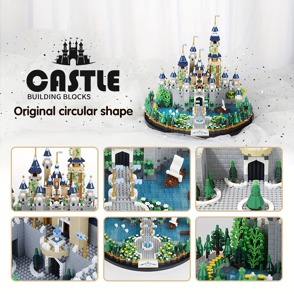 3600PCS Princess Castle Building Blocks Fairytale Palace STEM Micro Brick Architecture Kit for Girls Ages 8+ – Creative Birthday Christmas Valentine's Day Gift, Home Room Decor Display Piece