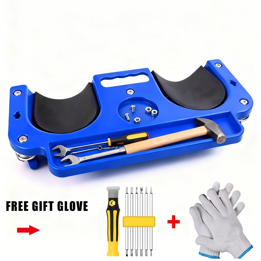 Rolling Knee Creeper Pad with Built-In Tool Tray – ABS High-Impact Frame, Cushioned Kneeling Pad for Car Repairs, Carpentry & Flooring, 11 Color Options