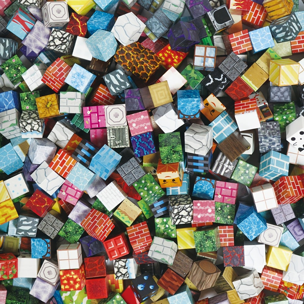 Magnetic Building Tiles 50 100 200 300 Piece STEM Construction Set – 3D Magnet Blocks for Boys & Girls Ages 3+, BPA-Free Creative Learning Toy, Birthday Holiday Gift Random Pattern