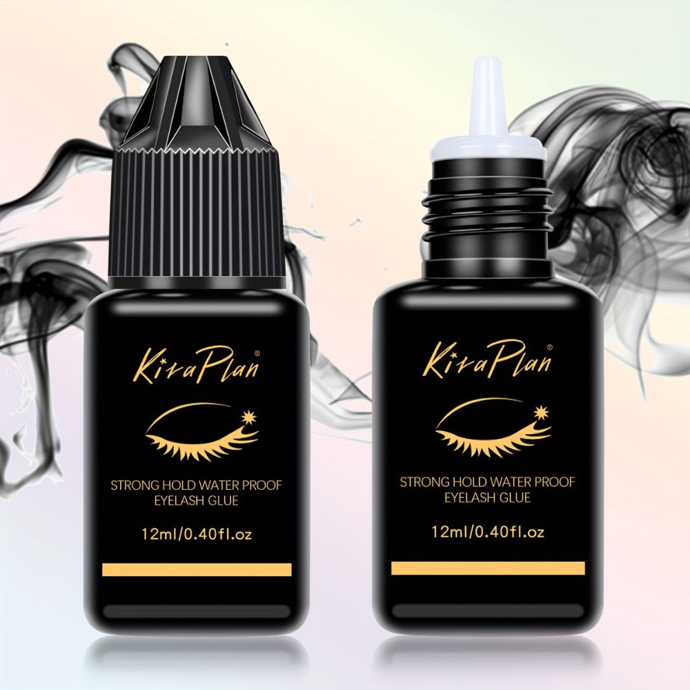 Odorless Lash Extension Glue Quick Dry Black Adhesive for DIY Individual & Cluster Lash Extensions – Self-Grafting Beginner-Friendly Eyelash Bond, Multiple Sizes Available