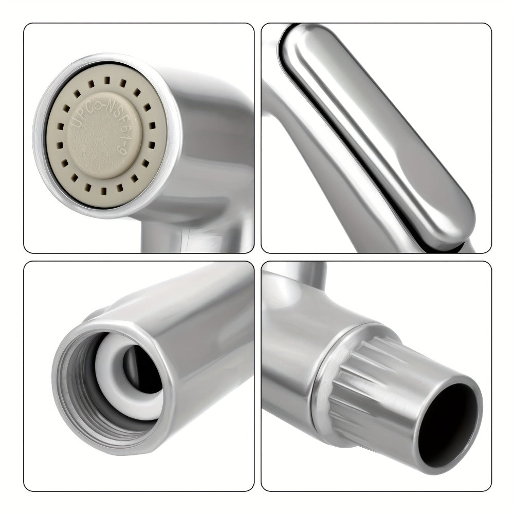 Kitchen Sink Side Sprayer Head Universal Replacement – Quick Connect Pull-Out Faucet Nozzle, Fits Kohler Delta Moen Oakbrook Glacier Bay & Most Spray Hoses, Scratch-Resistant ABS Chrome Finish