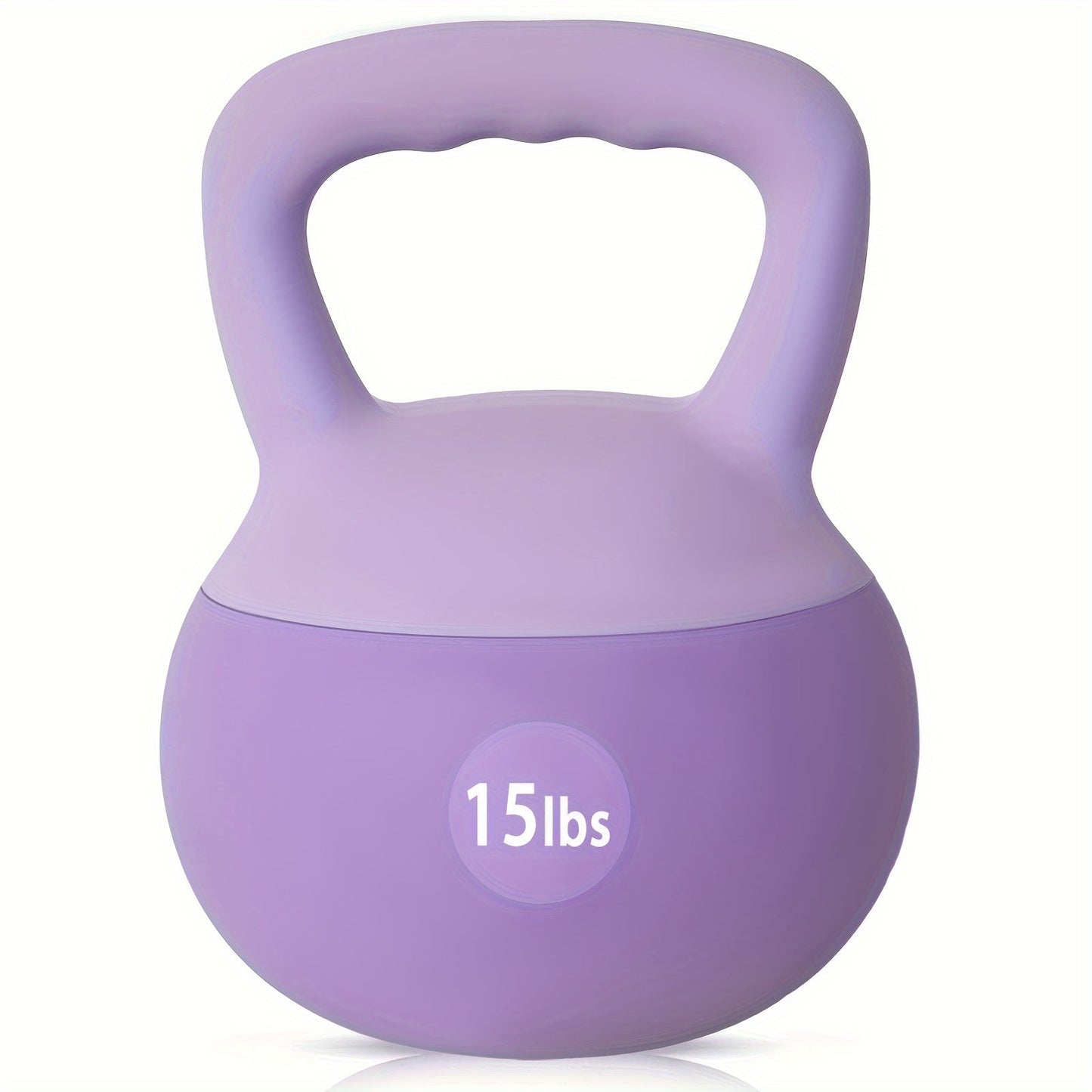 Soft PVC Kettlebell Iron Sand Filled – Wide Non-Slip Handle, 10 to 25 lbs, Safe for Home Use – Strength Training Weights for Women & All Fitness Levels, 4 Colors