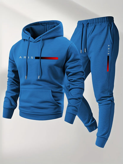 Men's Tracksuit Set - Graphic Print Style 38906085