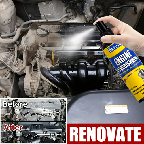 3.38oz Vehicle Engine Compartment Repair Spray: Engine Refurbishing Agent, Effective Polishing, Longens Service Life, Suitable for All Vehicles