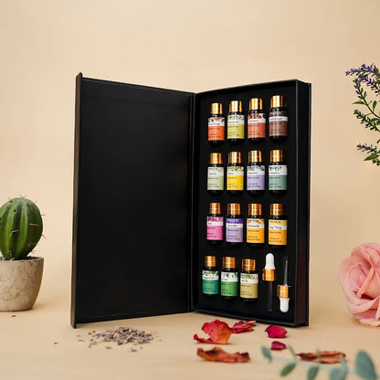 Essential Oil Kit 15pcs – 5ml Aromatherapy Gift Set for Diffuser, Humidifier & Candle Making | Mother's Day, Christmas, Valentine's Day Gift